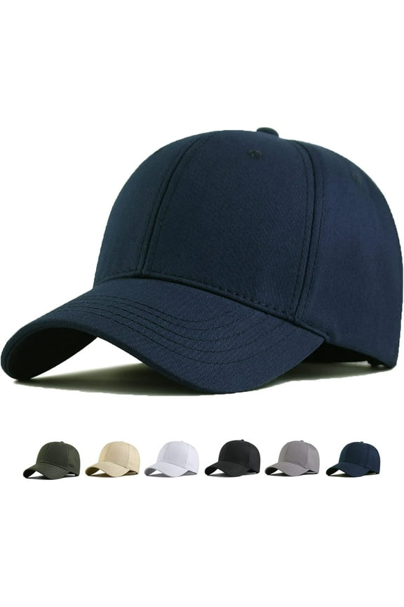 Oversize Baseball Cap XXL big head hats for men large head hats Dad Hat Adjustable 23.6"-26.8"