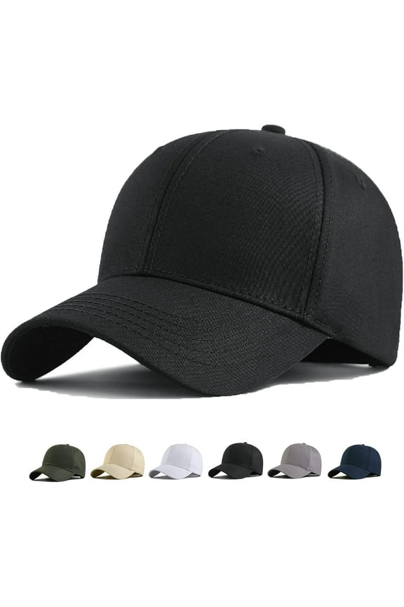 Oversize Baseball Cap XXL big head hats for men large head hats Dad Hat Adjustable 23.6"-26.8"
