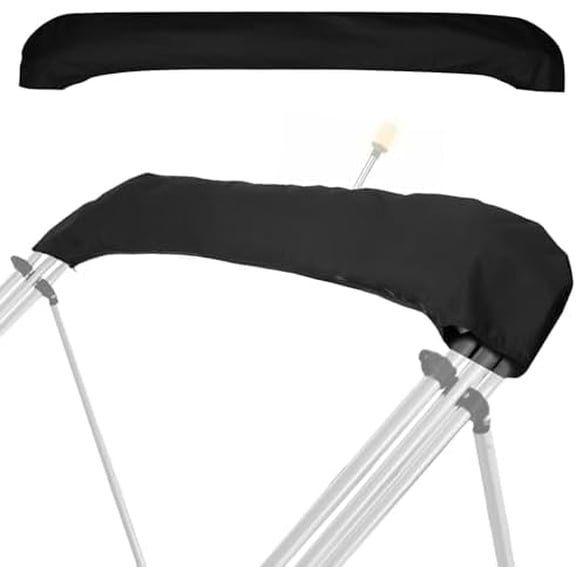 Oversize Bimini Top Storage Boot Cover, Bimini Top Cover Boot, Fits up to 103" / 8.5' Wide, Specifically Designed for Large or Oversized Frame Bimini Tops, Durable and Weatherproof, Black$$Watercraft