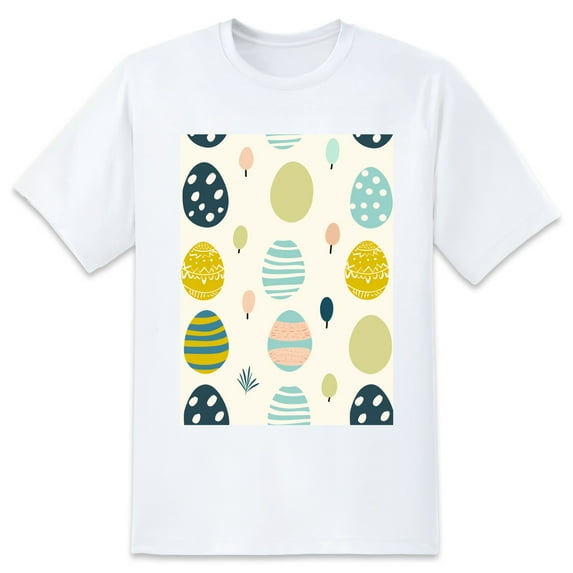 Oversize Blouse For WomenAnthonyreed._Easter_Eggs_simple_cute_full_colour_minimalist_det_dedf-e-b-da-ade Loose Fit Summer Casual Tees -XL