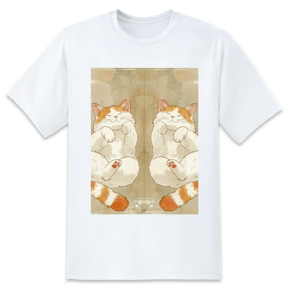 Oversize Blouse For WomenCat Loose Fit Summer Casual Tees -XL