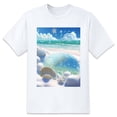thumbnail image 1 of Oversize Blouse For WomenPainting Beach Shells Loose Fit Summer Casual Tees -XL, 1 of 5