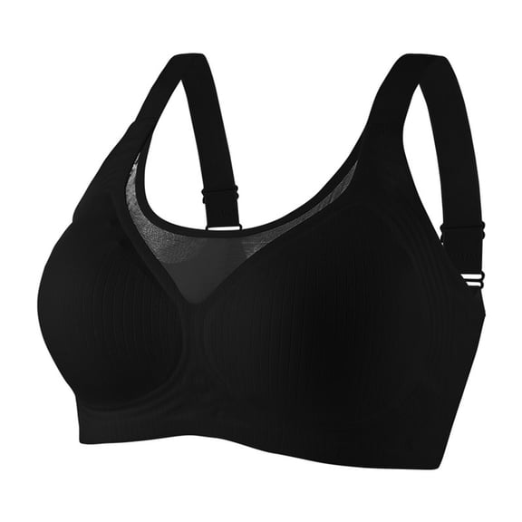 Oversize Bras for Women No Underwire Fashion Solid Color Perspective No Rims Fixed Cup Gathering Daily Bra