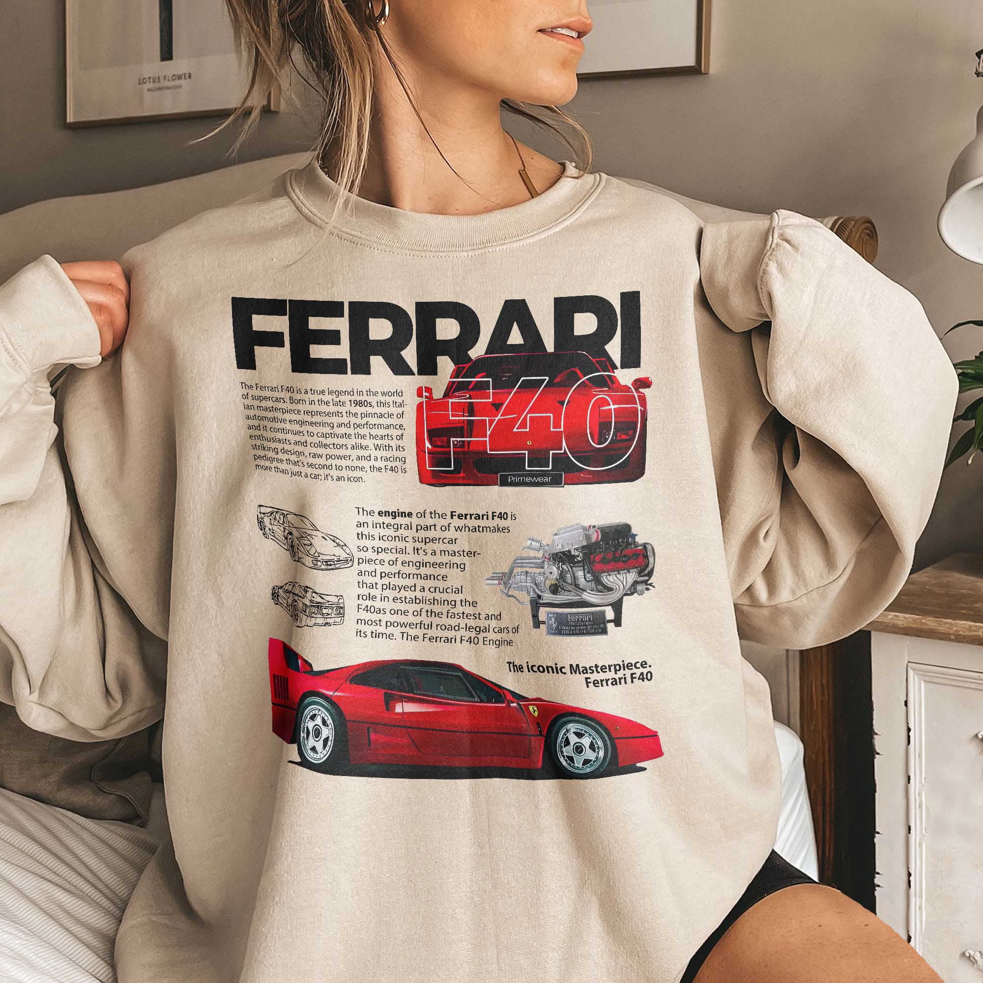 Ferrari f40 t shirt sales