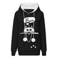 thumbnail image 1 of Oversize Lined Cat Dog Pouch Hoodie Casual Print Pet Carrier Kangaroo Pocket Hooded Sweatshirts Animal Holder Pullover Tops, 1 of 3