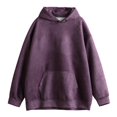 thumbnail image 1 of Oversize Hoodie for Women Fall Unisex Solid Long Sleeve Loose Fit Casual Hooded Pullover Sweaters, 1 of 5