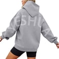 thumbnail image 1 of Oversize Letter Print Hoodie Sweatshirts Long Sleeve Drop Shoulder Loose Pullover Shirts With Pocket Y2K Streetwear Fall Clothes, 1 of 7