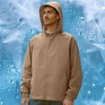 thumbnail image 1 of Oversize Light Jackets for Men UPF 50+ Sun Protection Full Zipper Hoodies with Pockets - Long Sleeve Sun Shirts Coat for Hiking Fishing, 1 of 6