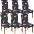 thumbnail image 1 of Oversize Morden Chair Covers for Dining Room Set of 6,Large Stretch Spandex Parsons Chair Slipcovers ,Removable Washable Kitchen Chair Seat Cover Protector for Home Party Ceremony Dinner（Morden,6PCS）, 1 of 6