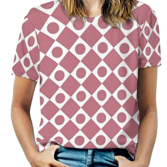 Oversize Retro Mod T-Shirts Vintage 60s Print Casual T-Shirt Short Sleeve Female Retro Tee Shirt Beach Custom Tops