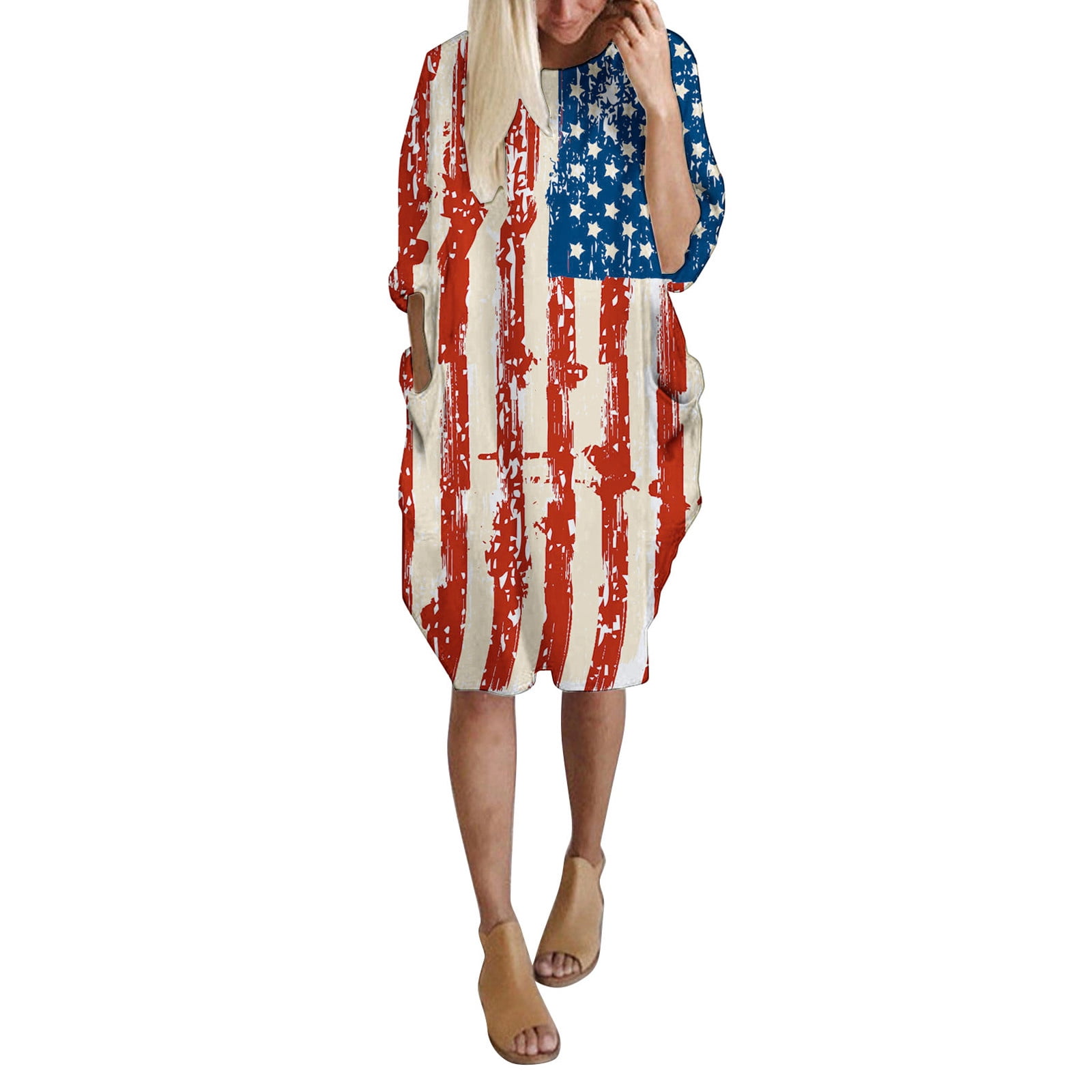 Oversize Short Dresses Women Plus Size Baggy Midi Tshirt Dress Long