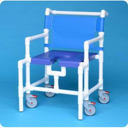 Oversize Shower Chair - SC8200OSRMSMM - Red Molded Seat - Maroon Mesh Backrest