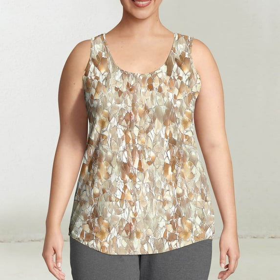 Oversize Summer Tank Tops for Women Lightweight Quick Dry Plus Size Women Tank Top with Spaghetti Straps Crew Neck Sleeveless Tops Summer Vacation Beach Fashion L-5XL