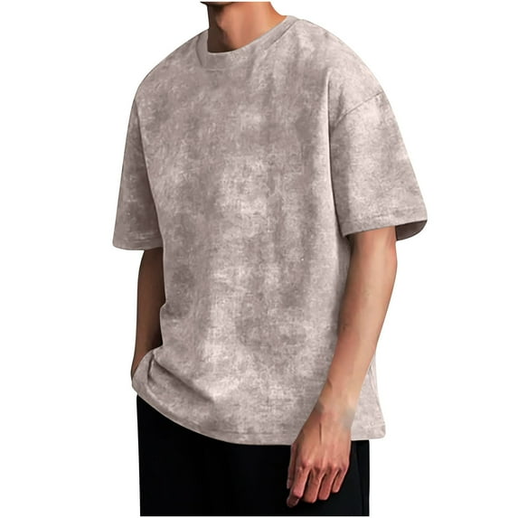 Oversize T-Shirts for Men Vintage Acid Washed T Shirt Heavyweight Short Sleeve Tees Streetwear