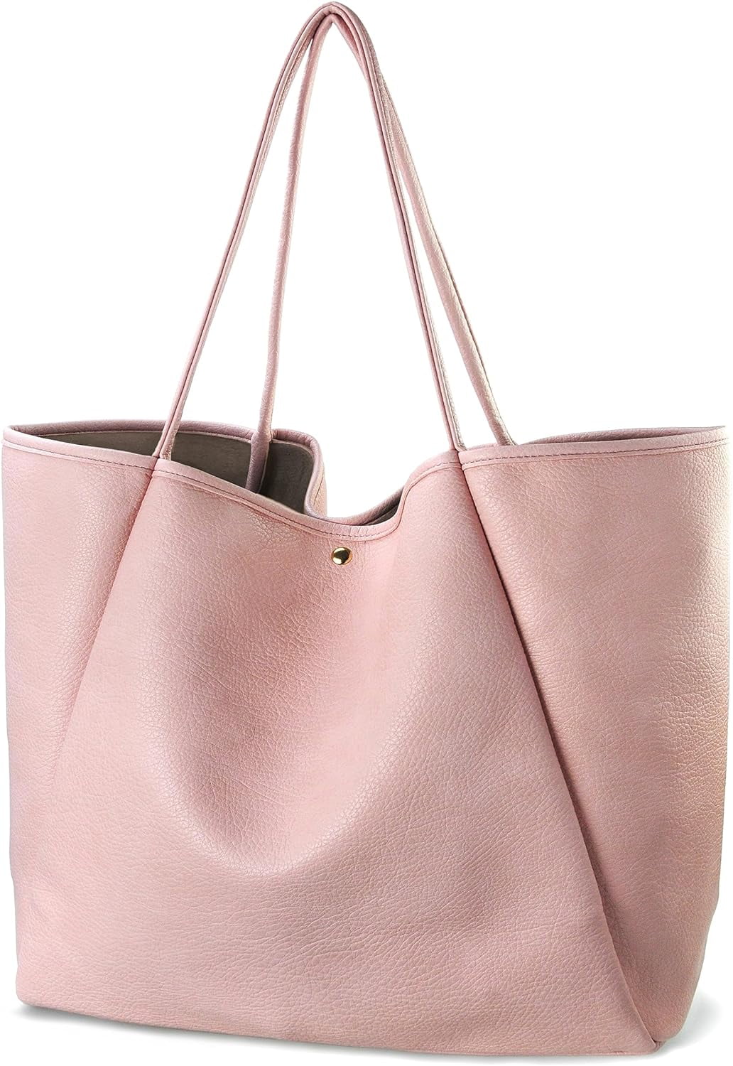 Oversize Vegan Leather Tote Women Weekender Bag Shopper Handbag Travel Purse Walmart