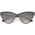thumbnail image 1 of Oversize Vintage Cat Eye Sunglasses Slim Arms Gradient Lens 59mm (Black / Lavender), 1 of 4