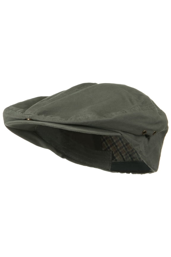 Oversize Washed Canvas Ivy Cap - Dark Grey XL-3XL