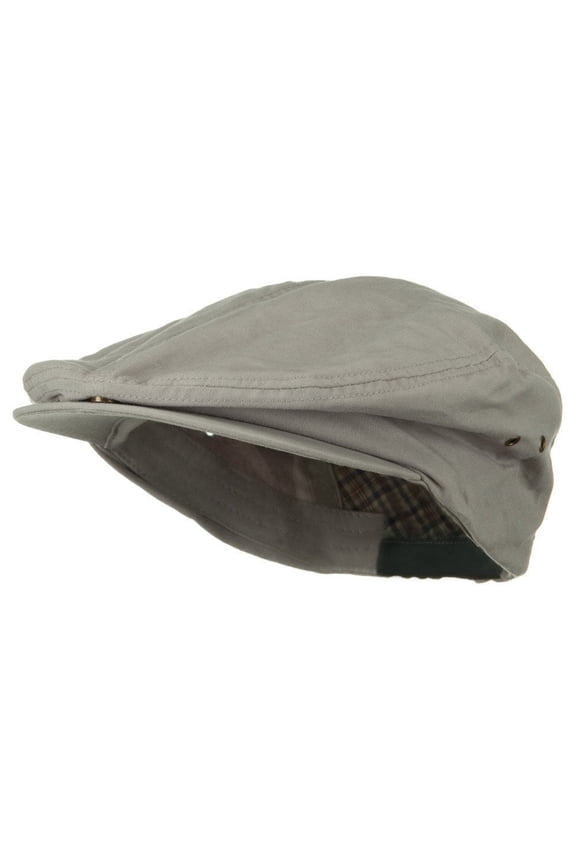 Oversize Washed Canvas Ivy Cap - Light Grey XL-3XL