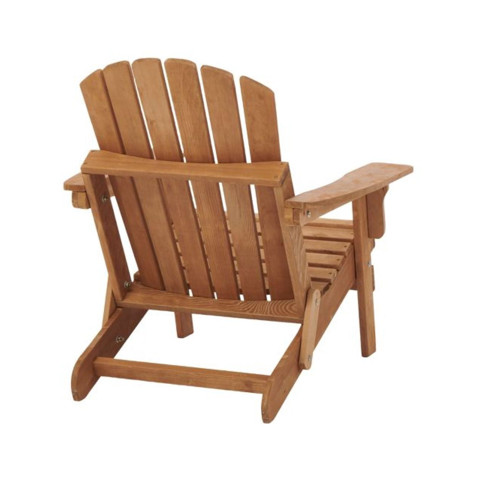 Oversize Wooden Outdoor Folding Adirondack Chair with Pre-Assembled BackRest & SeatBoard, Wood Patio Chair for Garden Backyard Porch Pool Deck Firepit
