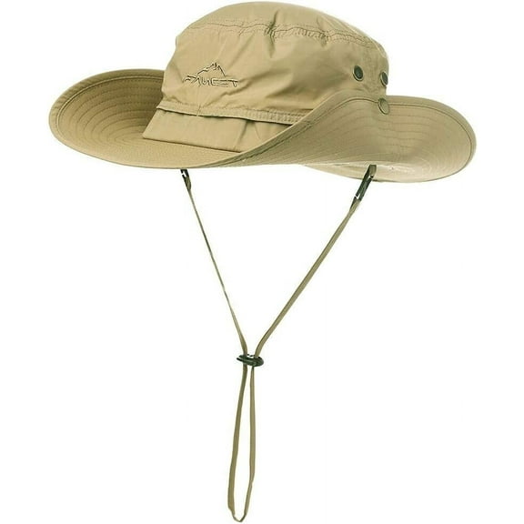 Oversize XL XXL Large Wide Brim Waterproof UPF 50  Bucket Sun Summer Travel Fishing Hiking Fisherman Hat Detachable Chin