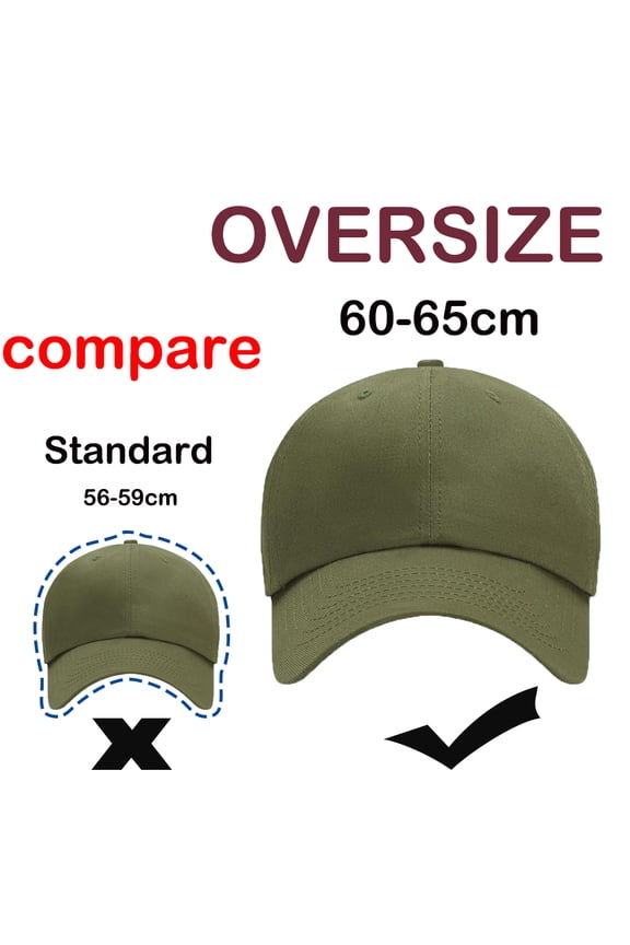 Oversize XXL Baseball Hats for Men and Women, Large Hats for Big Head Green
