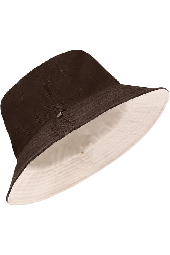 Oversize XXL Bucket Hat, Extra Large Unisex Reversible Cotton Bucket Hats, Double Side Wear Fishing Hat Summer Sun Hat