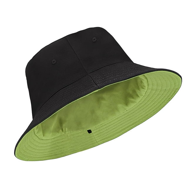 Oversize XXL Bucket Hat, Extra Large Unisex Reversible Cotton Bucket Hats, Double Side Wear