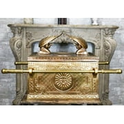 Ebros Gift Matte Gold Ark ofCovenant 24.25” Polyresin Sculpture