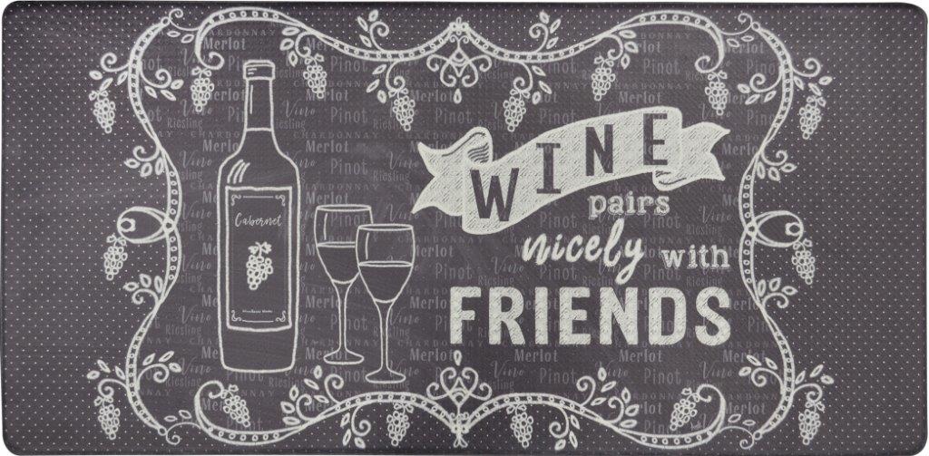 Oversized 20"x39" Anti-Fatigue Embossed Floor Mat (WINE PAIRS NICELY) - image 1 of 1