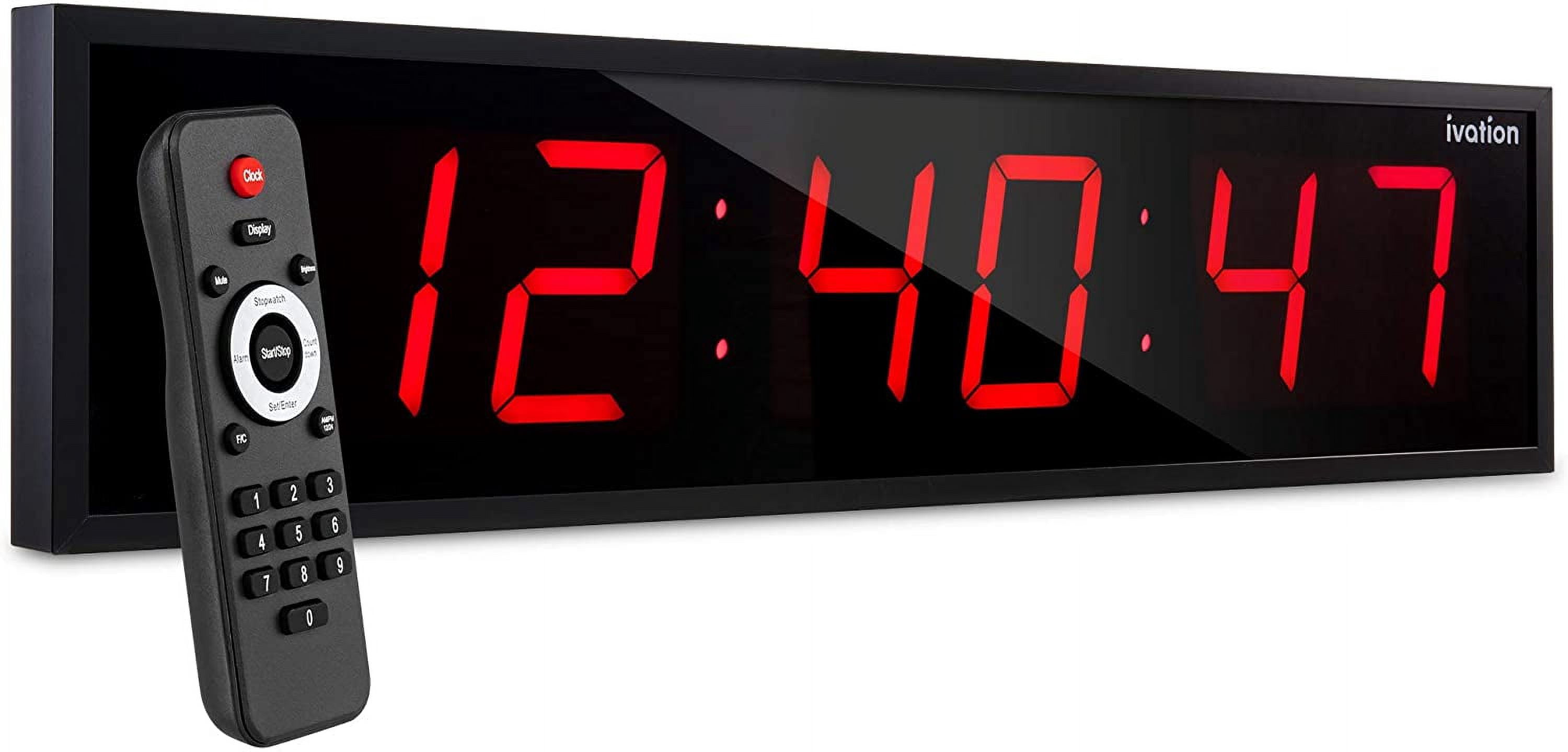 Oversized 24" Large Digital LED Clock | Big Digital Clock w/Multi ...