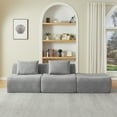thumbnail image 1 of Oversized 3-Seater Cloud Couch Sectional, Modular Sofa with Chenille Fabric, No Assembly Space-Saving, Comfy Couches for Small Living Room & Apartment,Grey, 1 of 7