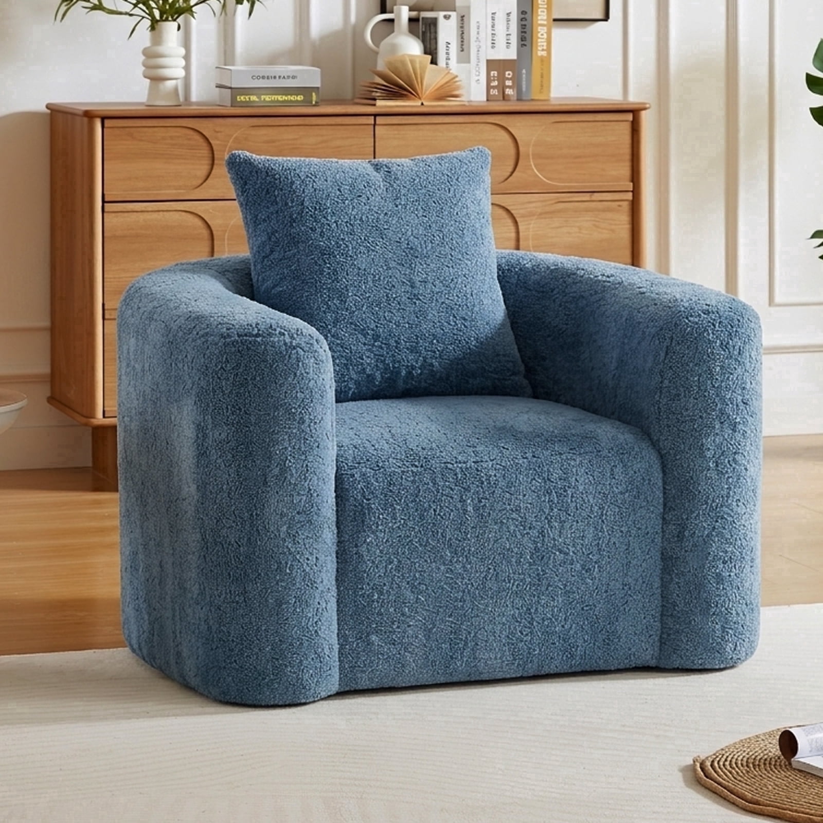 42"W Accent Chair No Assembly Reading Chair for Bedroom,Livingroom