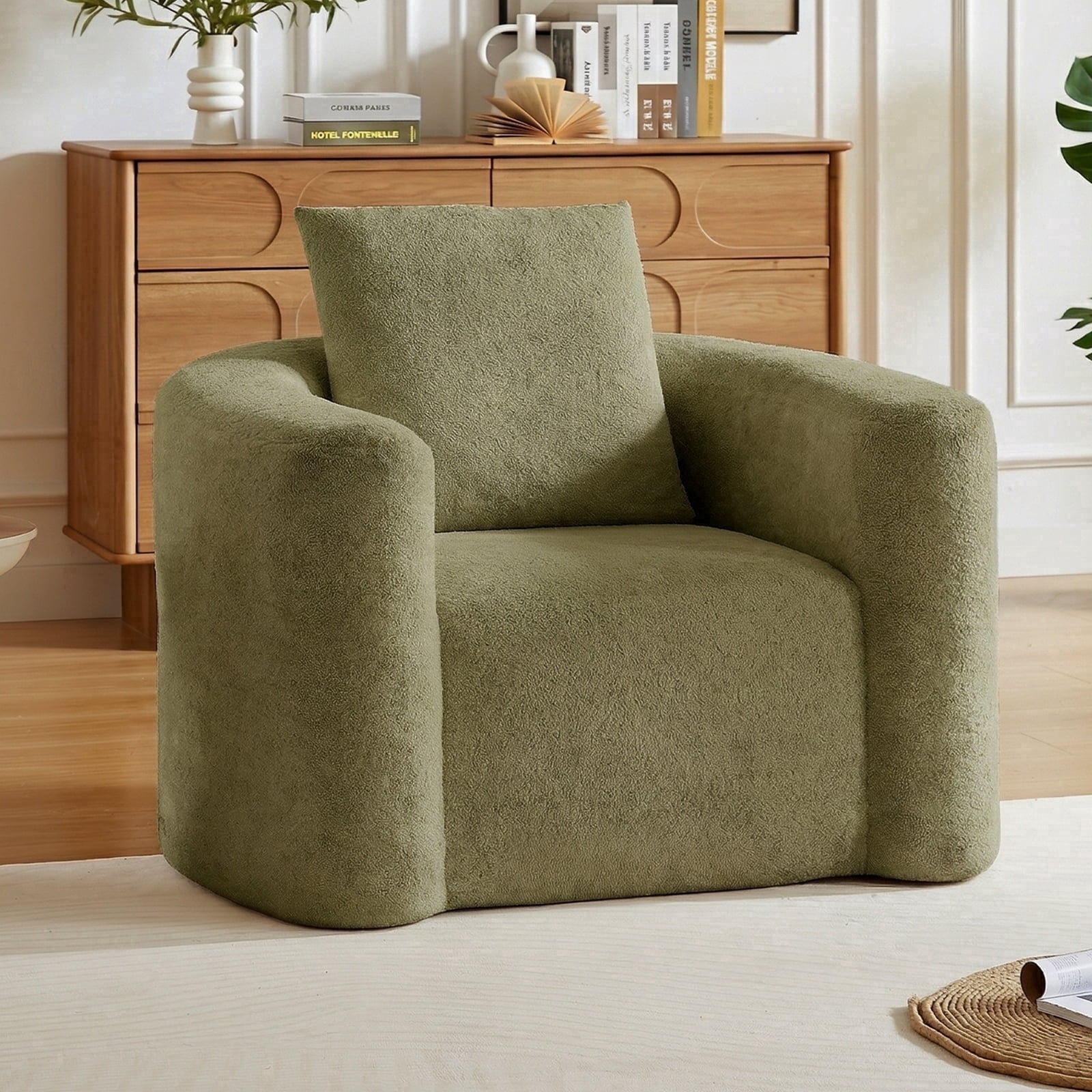 42"W Accent Chair No Assembly Reading Chair for Bedroom,Livingroom