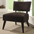 thumbnail image 1 of Coaster Furniture 460507 Accent Chair With Brown Microfiber Upholstery, 1 of 3