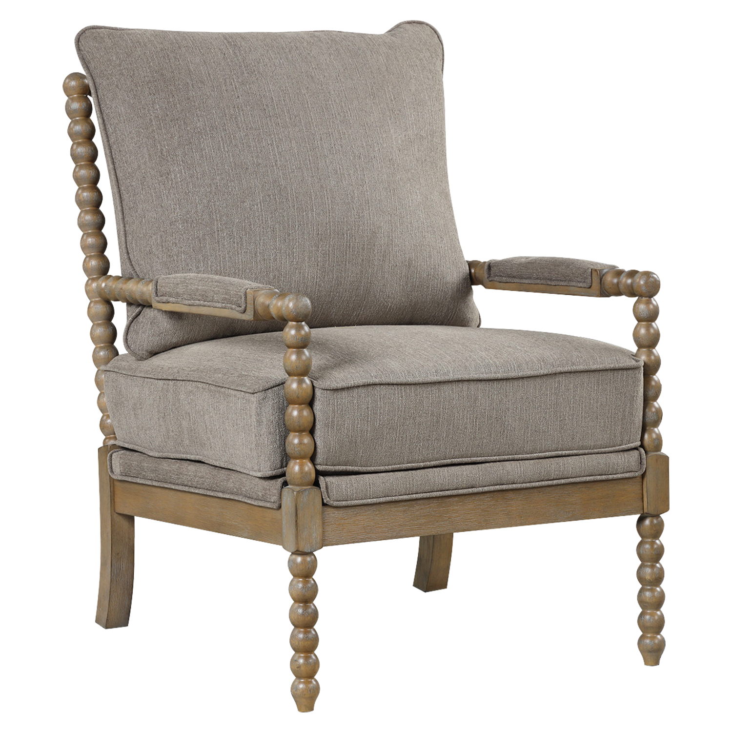 Linon Sussex Spindle Wood Frame Chair, 19.75 inch Seat Height, Multiple Colors