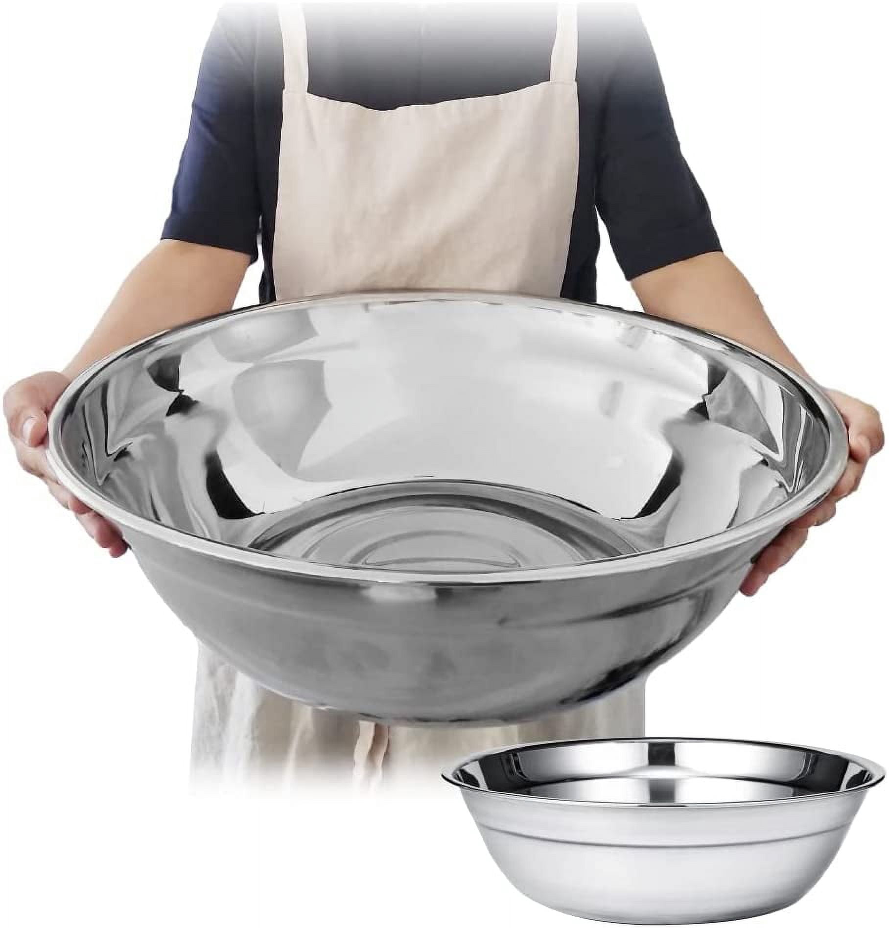 Oversized All-Purpose Stainless Steel Bowl for Home