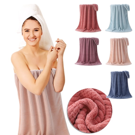 Oversized Bath Towels Extra Large 28x55 Inches Bath Sheets for Adults Super Soft Quick Dry Highly Absobent Microfiber Shower Towels (1 Piece, C)
