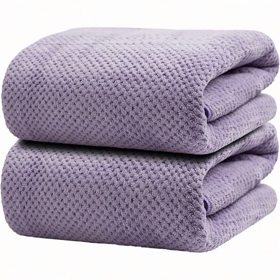 Oversized Bath Towels Extra Large 40x80 Inches Bath Sheets for Adults er Soft Quick Dry Highly Absobent Microfiber Shower Towels 2 Piece Lavender