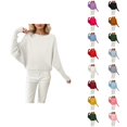 thumbnail image 1 of Oversized Batwing Sleeve Pullover Knit Sweater Crew Neck Long Sleeve Soft Casual Loose Fit Comfortable Fall Winter Fashion, 1 of 4