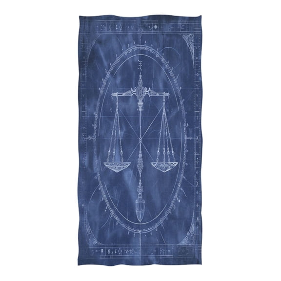 Oversized Beach Towel Extra Large Absorbent Microfiber Bath Towels Soft Quick Drying Libra Of Zodiac 74"x37"