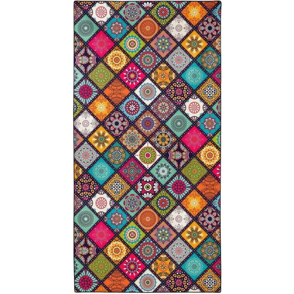 Oversized Beach Towel Quick Dry Sand Free Lightweight Microfiber Beach Towels for Swim Pool Camping Travel, Seaside Sunset Coconut Palm Trees, 36"x72"