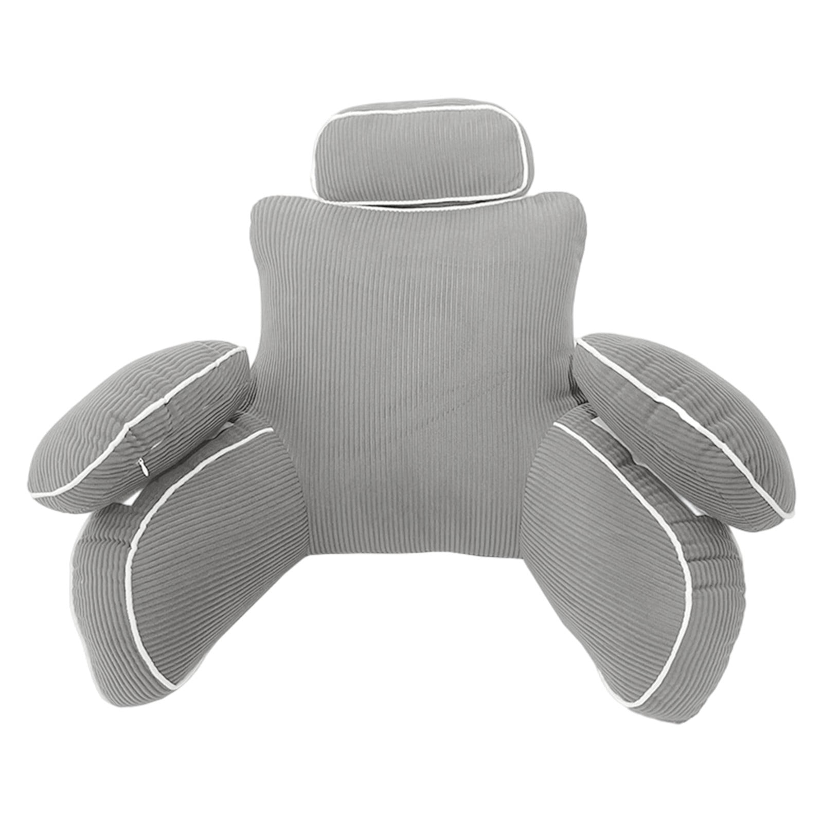 Oversized Bed Head Rest Cushion, Plush Upholstered Ergonomic Compressed Design, Full Body Back Support Pillow for bedroom, dormitory, sofa leisure and daily sitting comfort