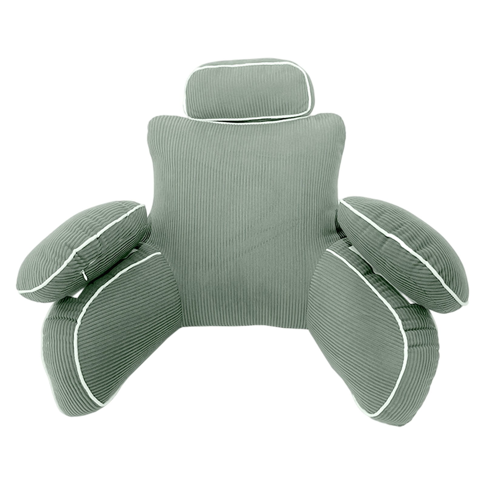 Oversized Bed Head Rest Cushion, Plush Upholstered Ergonomic Compressed Design, Full Body Back Support Pillow for bedroom, dormitory, sofa leisure and daily sitting comfort
