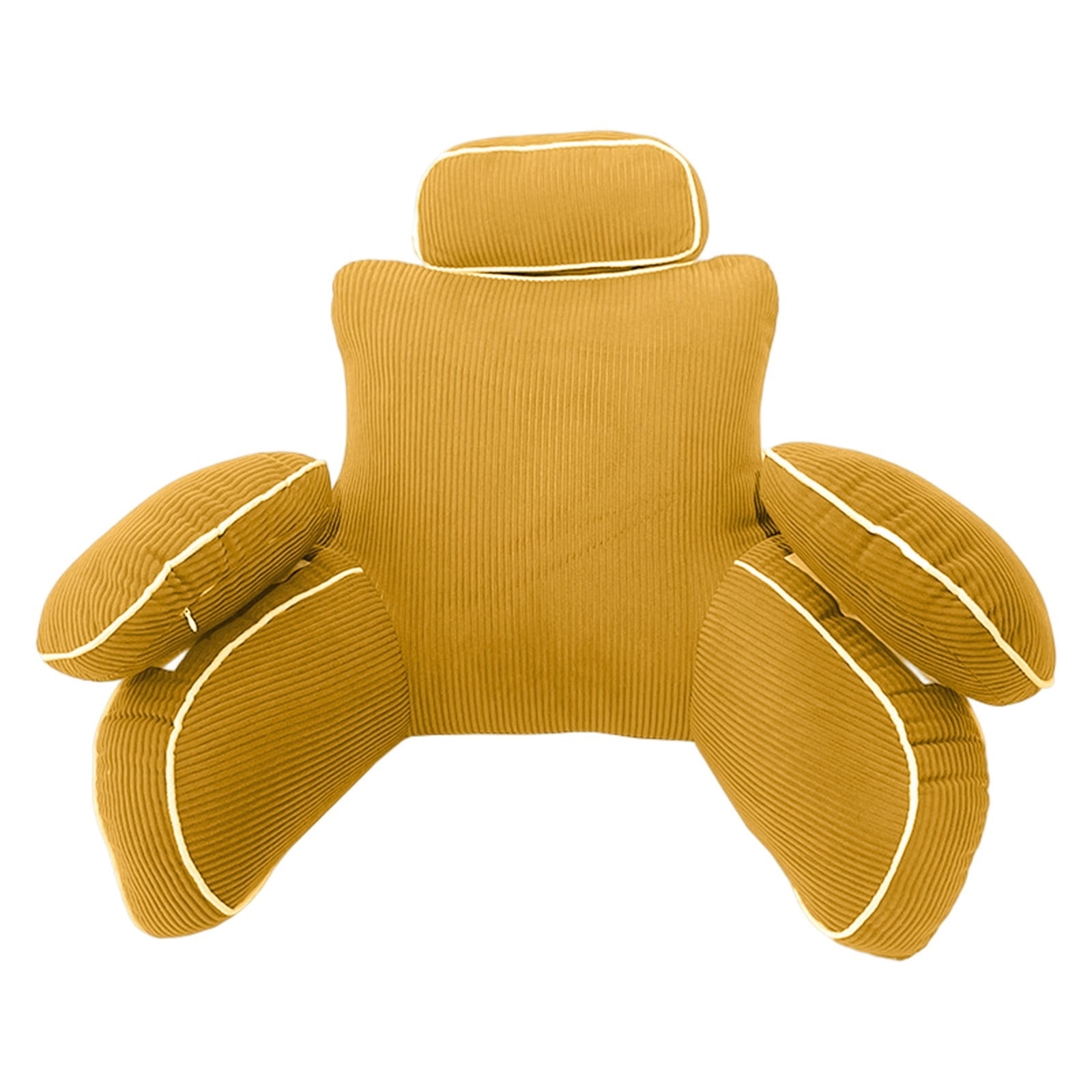 Oversized Bed Head Rest Cushion, Plush Upholstered Ergonomic Compressed Design, Full Body Back Support Pillow for bedroom, dormitory, sofa leisure and daily sitting comfort