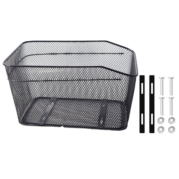 Oversized Bike Rear Basket Iron 30kg Carrying Capacity Universals Mounting Systems For Commuters And Folding Bicycles