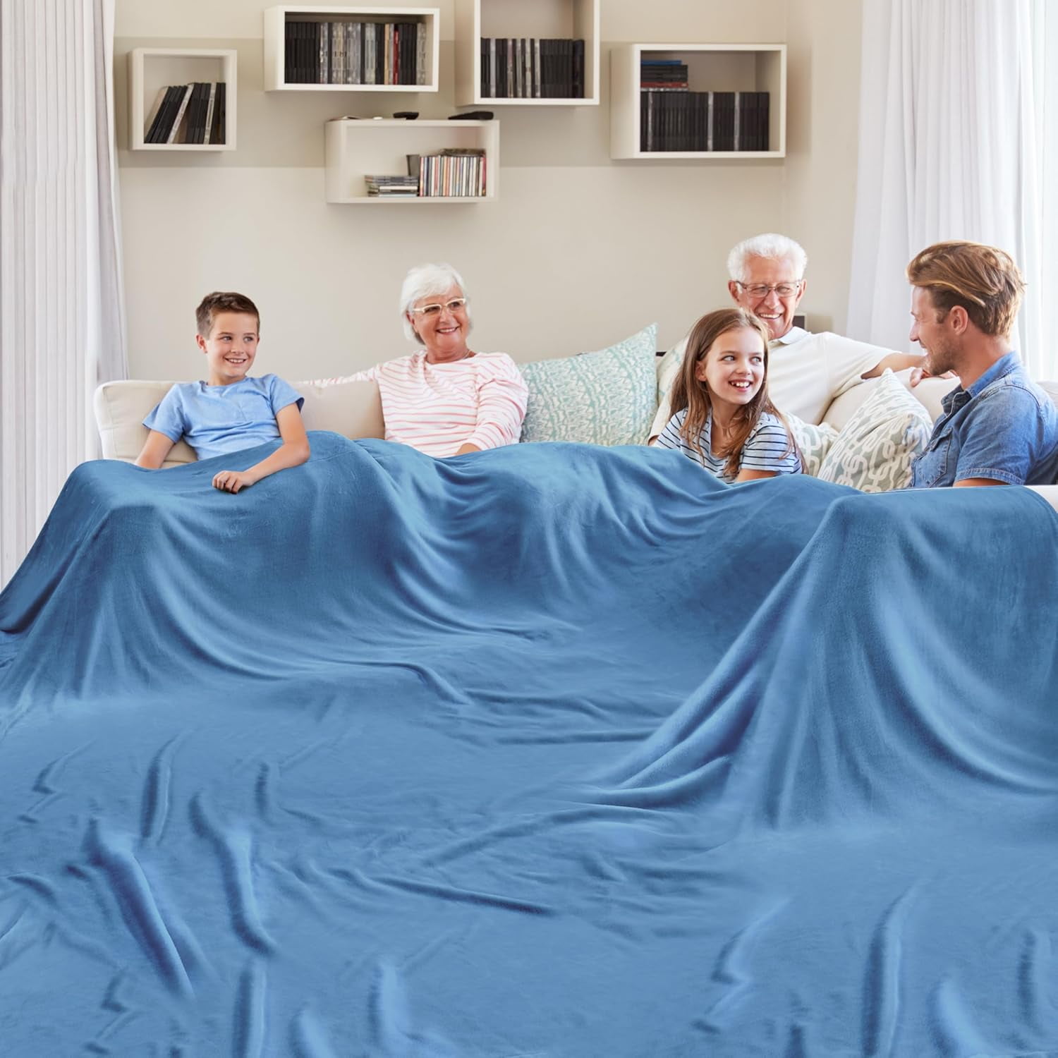 ケボズ　KEBOZ 　LARGE BLANKET　完売品 Oversized Blanket 120x120 Inches, Giant Huge Blanket for Bed, Sofa