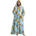 thumbnail image 1 of Oversized Blanket Hoodie,Adult Snuggle Fleece Wearable Blanket Fluffy Giant Hooded Sweatshirt, 1 of 7