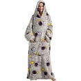 thumbnail image 1 of Oversized Blanket Hoodie,Adult Snuggle Fleece Wearable Blanket Fluffy Giant Hooded Sweatshirt, 1 of 7