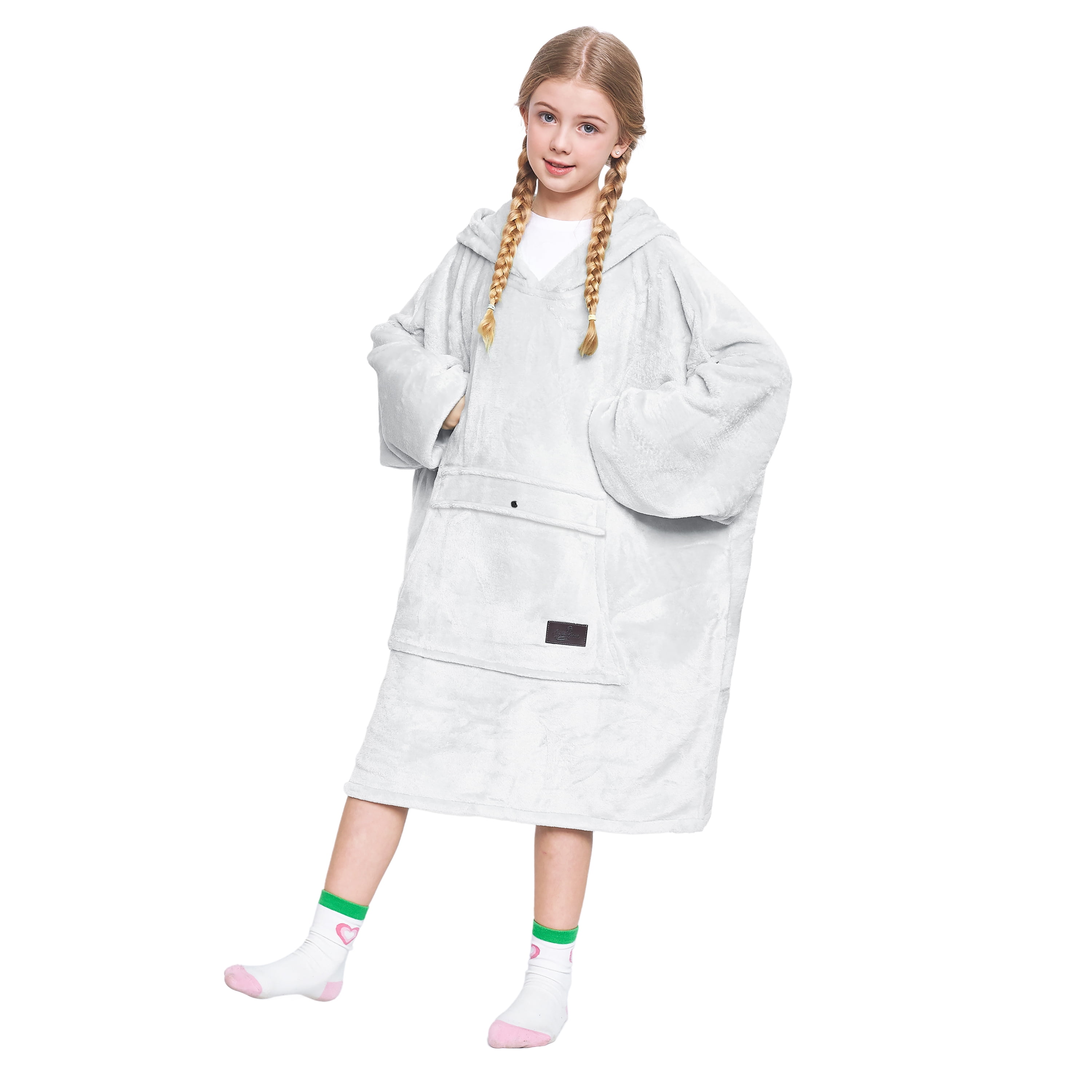 Catalonia Oversized Blanket Hoodie Sweatshirt, Fleece Pullover with Large Front Pocket, Super Soft Warm Comfortable for Teenagers Kids Youth