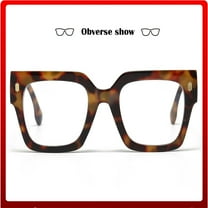 Oversized Blue Light Blocking Glasses for Men and Women Fashionable Big Square Frame Eyewear for Computer Use